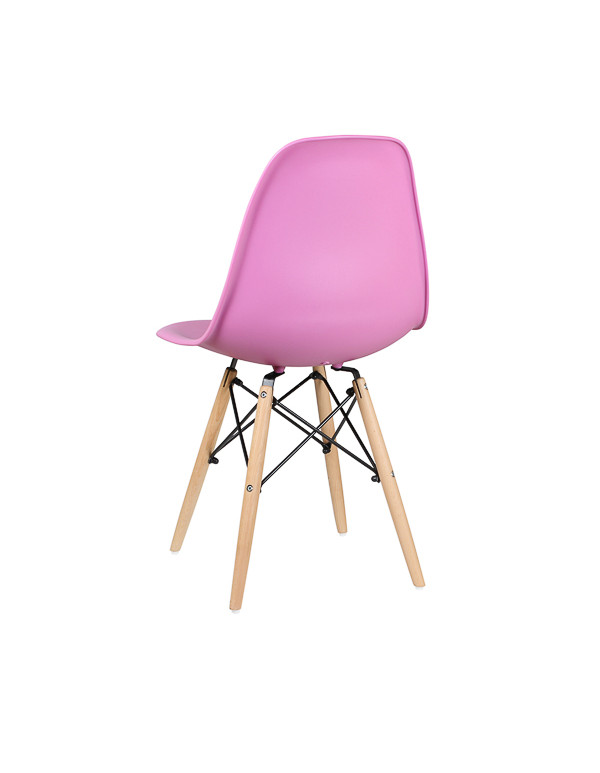 Стул обеденный EAMES DSW WX-503, пластик розовый
